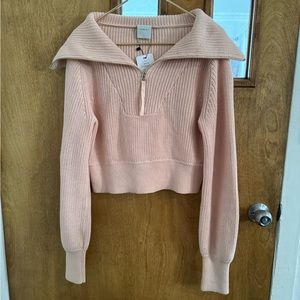 Nwot VARLEY Mentone Sweater Putty Pink